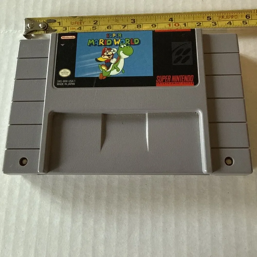 Super Mario World (SNES Super Nintendo 1991) Authentic Cartridge